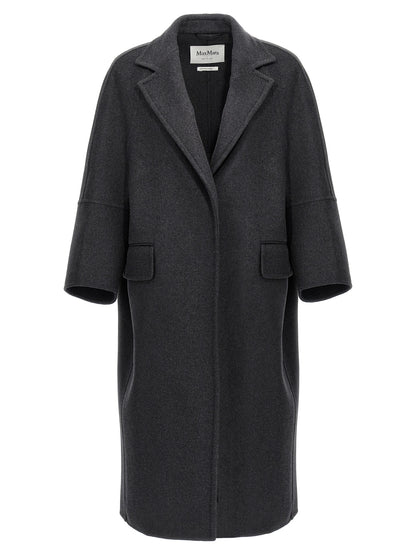Max Mara Gray Virgin Wool Coat