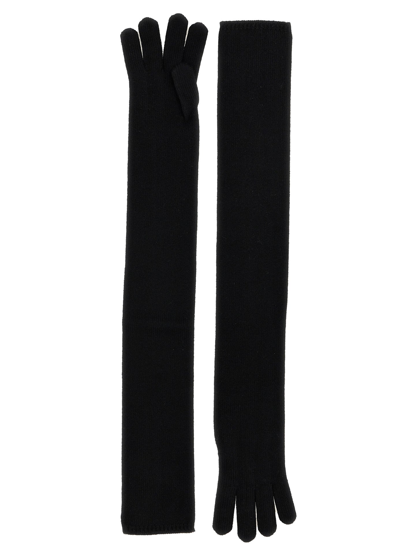 Max Mara Black Cashmere Gloves
