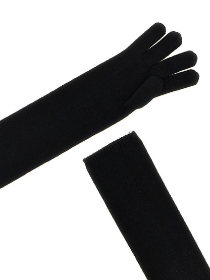 Max Mara Black Cashmere Gloves