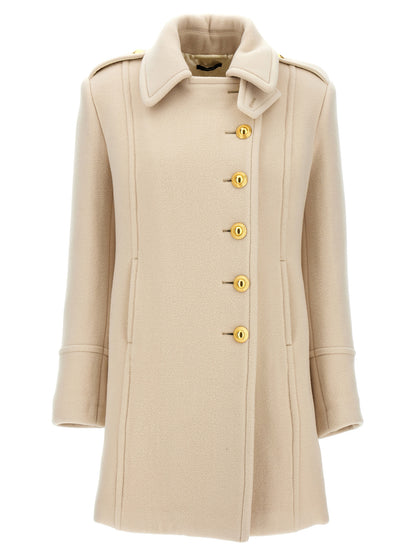 Tom Ford White Wool Coat