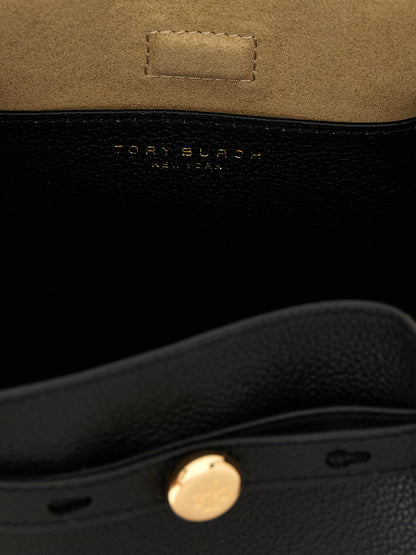 Tory Burch Black Cowhide Handbag