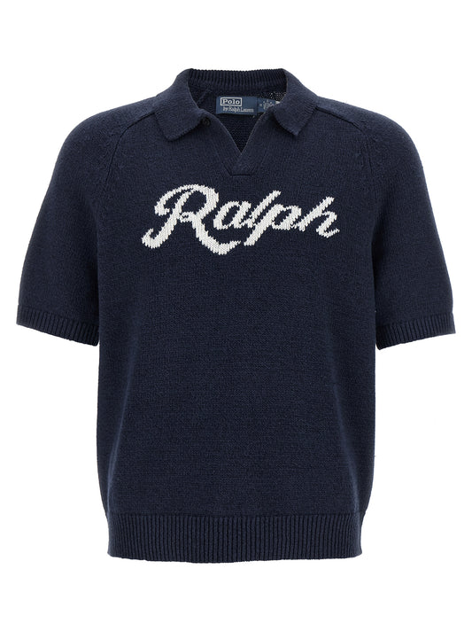 Polo Ralph Lauren Men's V Neck Linen & Cotton Cardigan - Blue
