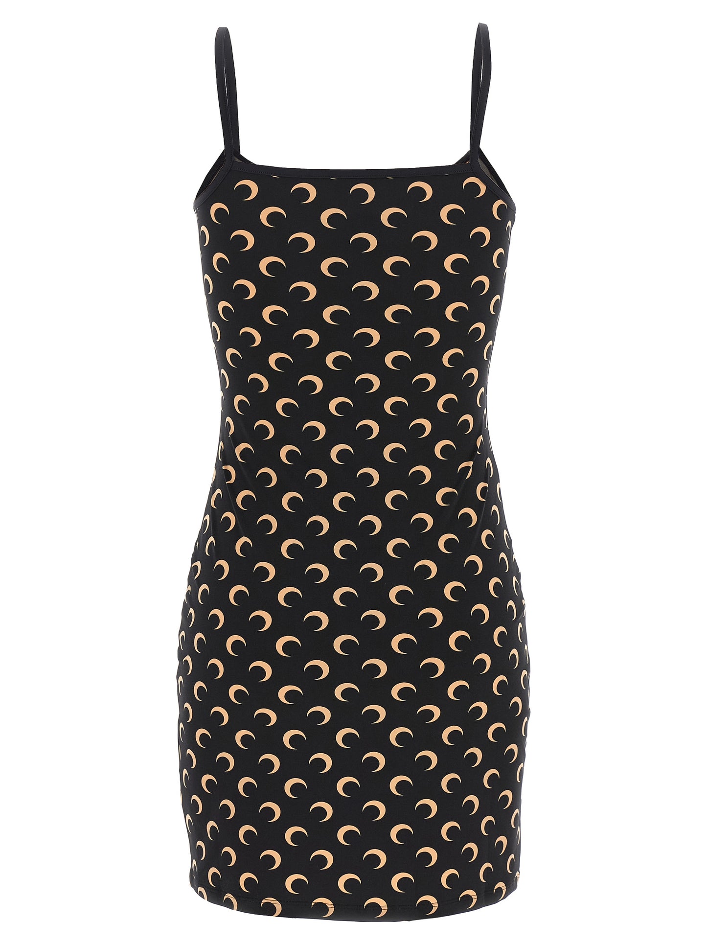Marine Serre Black Polyamide Short Dress