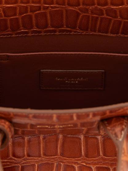 Saint Laurent Brown Calfskin Handbag