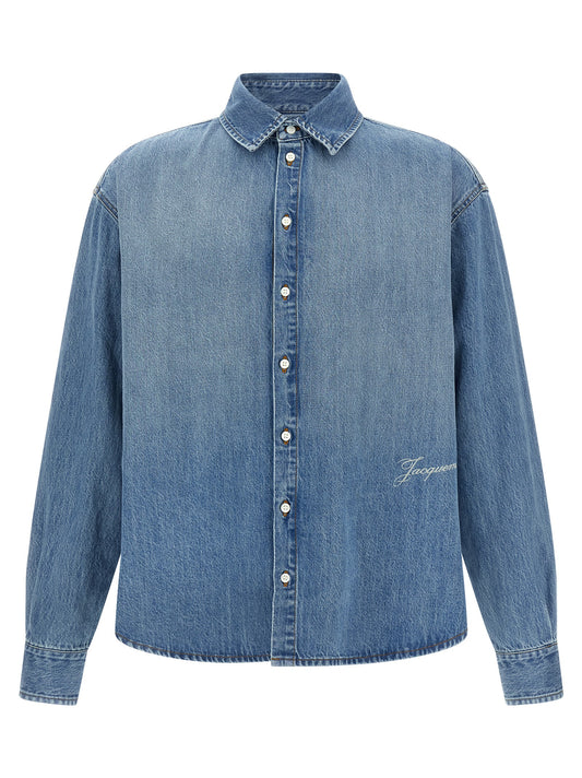 Jacquemus Blue Cotton Blouse