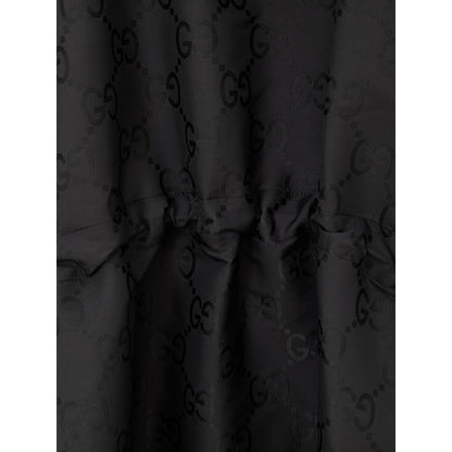 Gucci Black Polyester Trench Coat