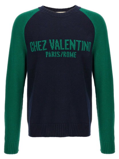 Valentino Garavani Blue Virgin Wool Cardigan
