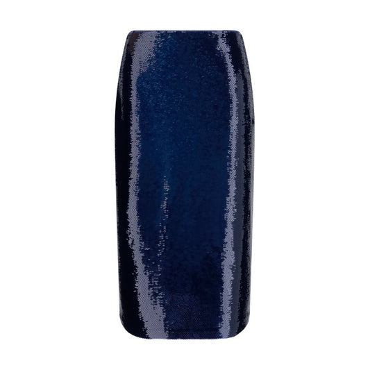 Tom Ford Blue Silk Midi Skirt