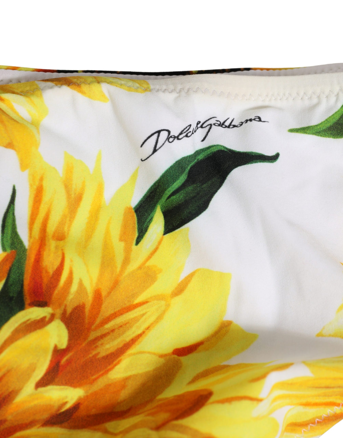 Dolce & Gabbana Women's Stretch Nylon Bikini - Yellow Print