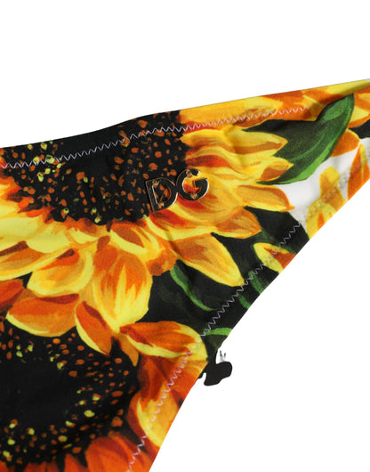 Dolce & Gabbana Women's Stretch Nylon Bikini - Yellow Print