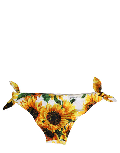 Dolce & Gabbana Women's Stretch Nylon Bikini - Yellow Print