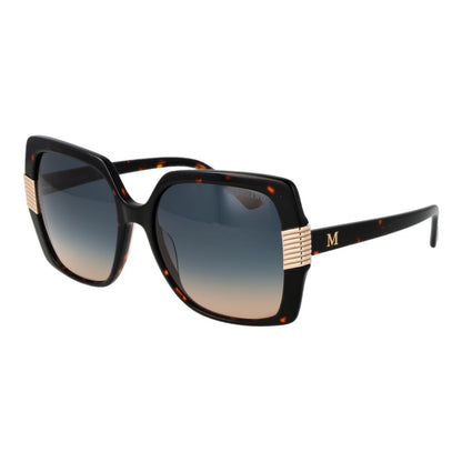 Sunglasses by Marciano by Guess for women in acetate & metal brown showcases a ethereal silhouette, featuring brown coloured frame butterfly full-rim frame design with gradient category-3-dark-tint lens for a ethereal finish.