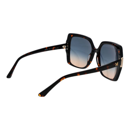 Sunglasses by Marciano by Guess for women in acetate & metal brown features an lustrous butterfly full-rim frame design with brown coloured frame detailing and gradient category-3-dark-tint lens for a lustrous aesthetic.