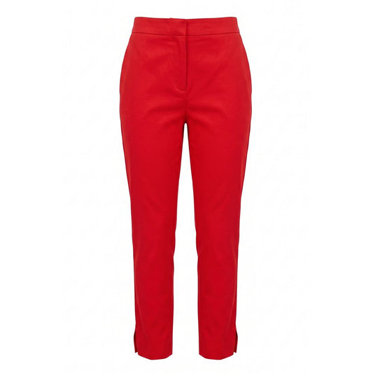 Malo Red Cotton Women Pants