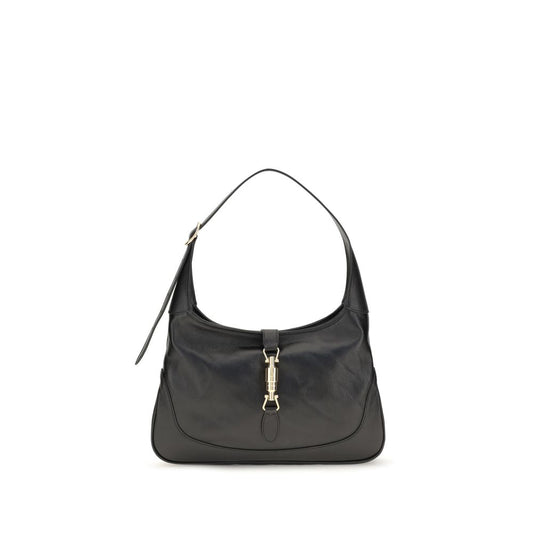 Medium Shoulder Bag by Gucci for women in bos taurus calf leather black, gold, natural & signature showcases a statuesque silhouette, artfully detailed with a secure zipper, organized , and versatile shoulder-strap & adjustable-strap for a statuesque look.