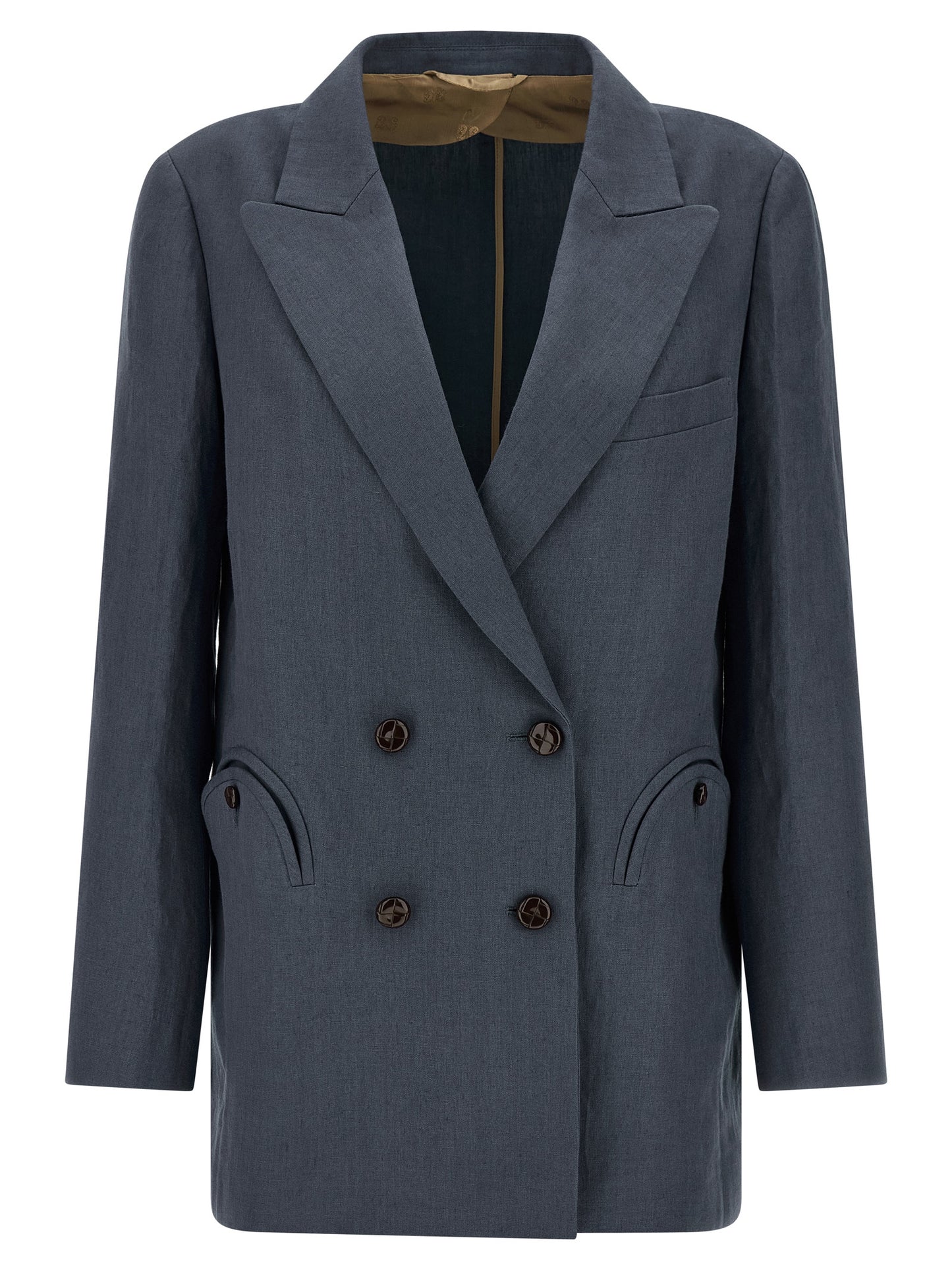 Blazé Milano Blue Linen Blazer