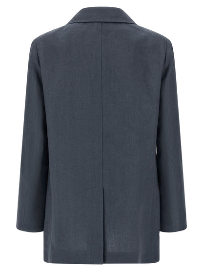 Blazé Milano Blue Linen Blazer
