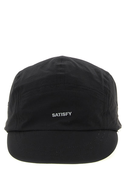 SATISFY Black Polyamide Cap (Baseball Hat)