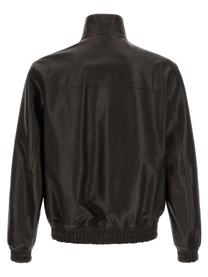 Valentino Garavani Black Calfskin Leather Jacket