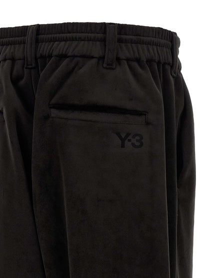 Y-3 Black Recycled Polyester Joggers (Workout Pants)