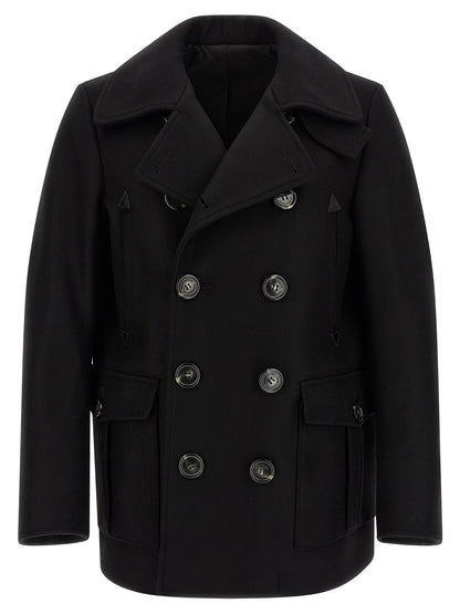 Dsquared² Black Wool Coat
