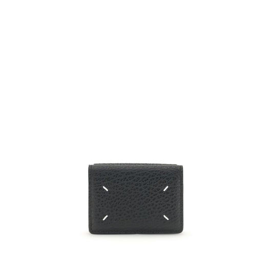 Cardholder Wallet by Maison Margiela for women in bos taurus calf leather black presents a architectural silhouette from the Bos Taurus Calf Leather Cardholder Wallet collection, showcasing architectural card-organization compact-design for a architectural finish.