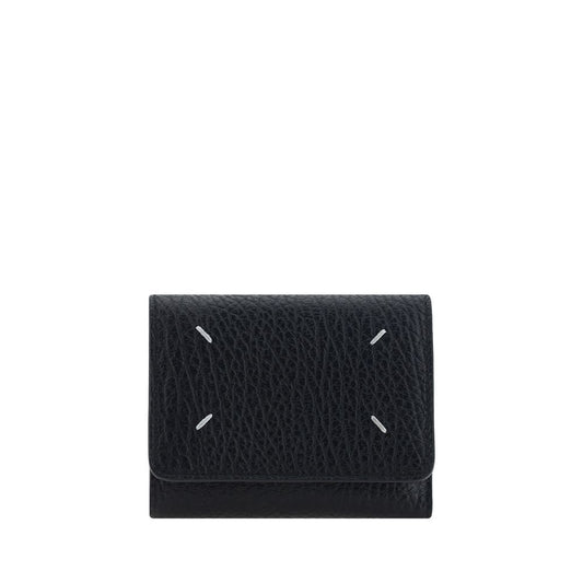 Cardholder Wallet by Maison Margiela for women in bos taurus calf grained leather black features a streamlined silhouette, showcasing the streamlined Bos Taurus Calf Grained Leather Cardholder Wallet design with sophisticated card-organization coin-purse for a premium look.