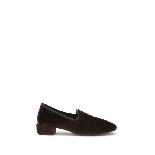 Herbert Levine Brown Calf Leather Bos Taurus Slip-On Loafers