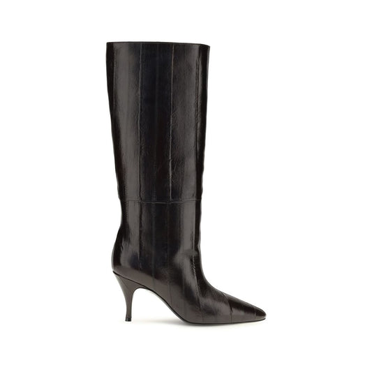 Herbert Levine Brown Calf Leather Bos Taurus Boots