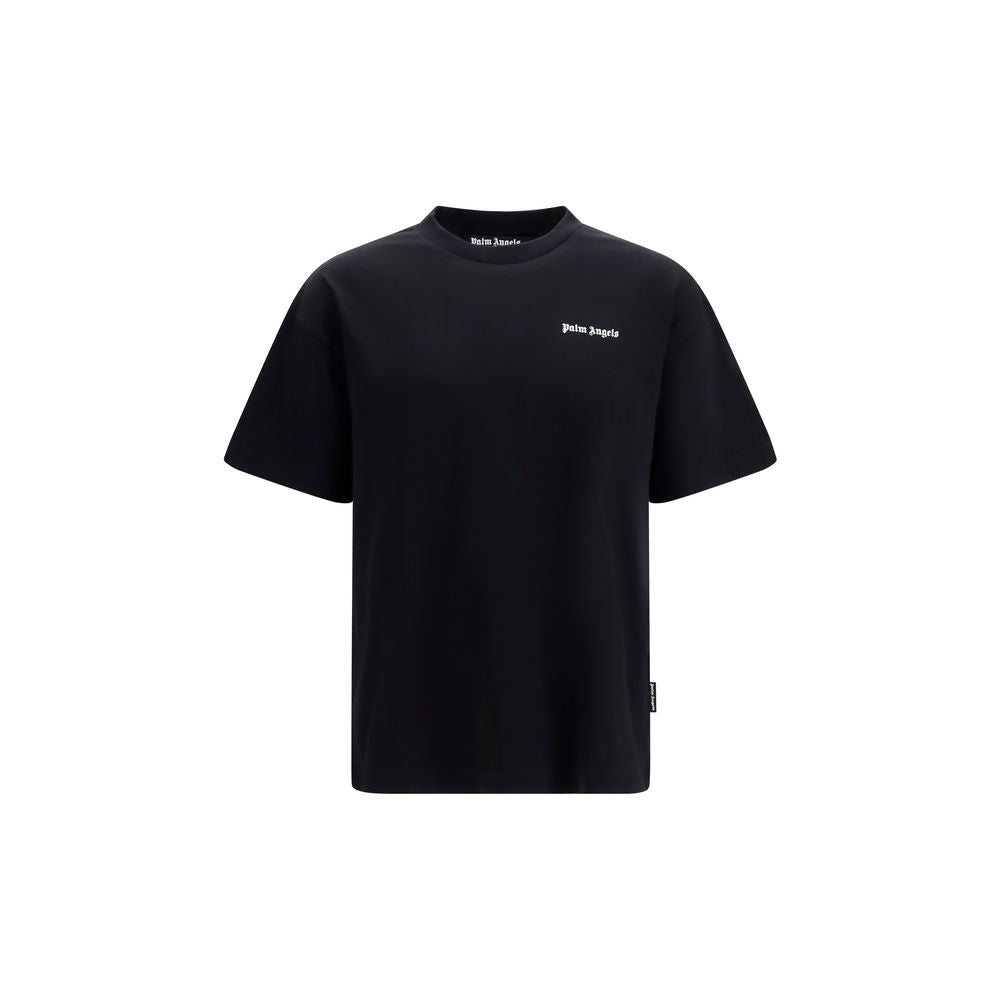 Palm Angels Black Cotton T-Shirt