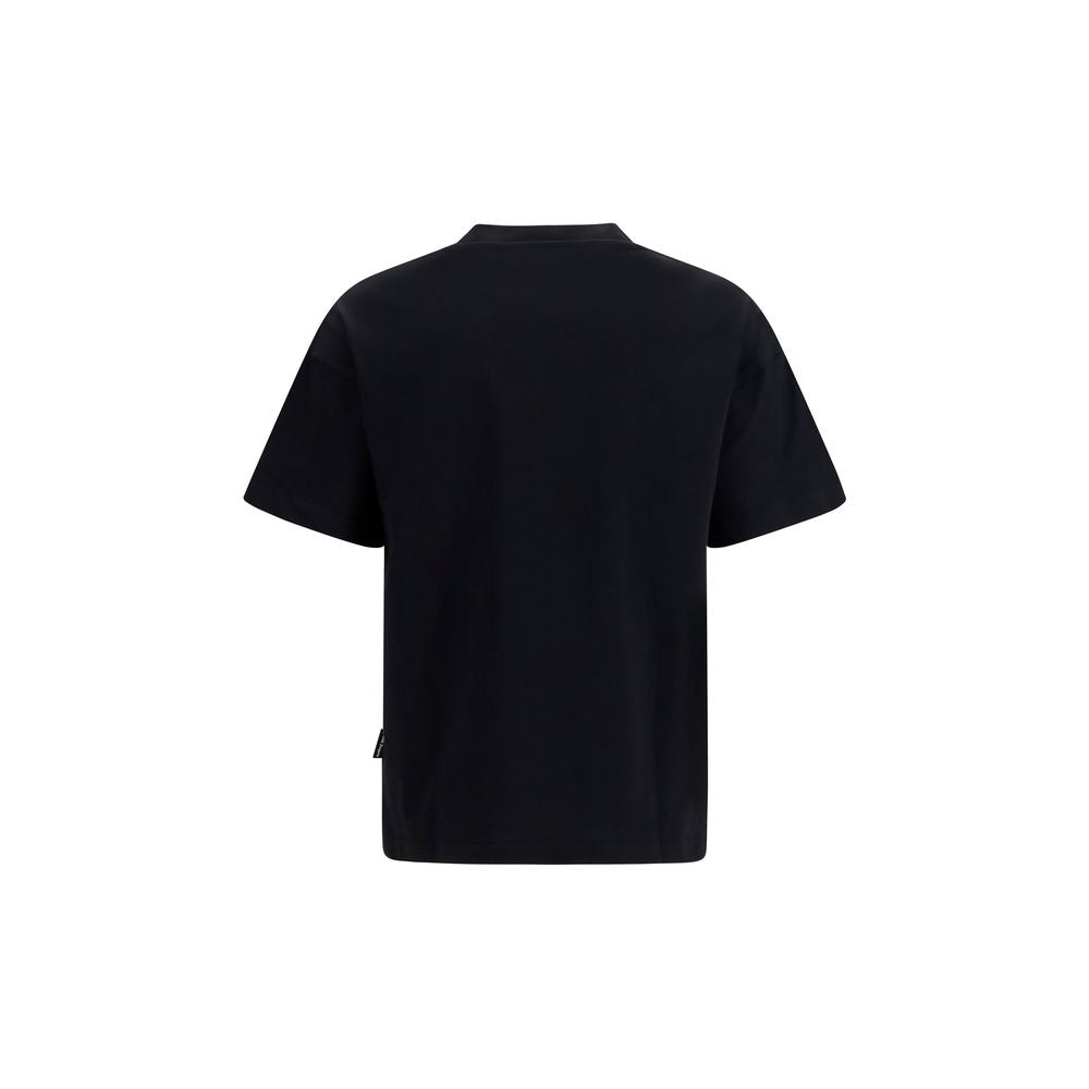 Palm Angels Black Cotton T-Shirt