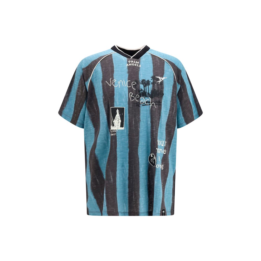Palm Angels Blue Cotton Sportswear