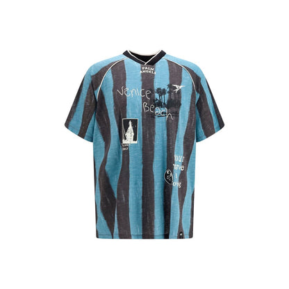Palm Angels Blue Cotton Sportswear