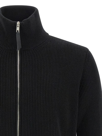 Maison Margiela Black Cotton Cardigan