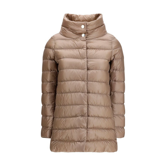 Herno Beige Polyester Full-Length Jacket