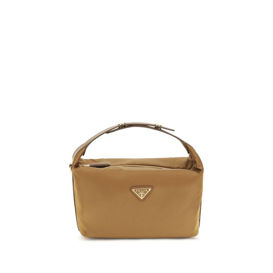 Prada Cherie Stretch Polyester & Viscose Mini Handbag - Beige