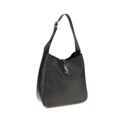 Large Shoulder Bag by Saint Laurent for women in bos taurus calf suede leather black features a statuesque silhouette, showcasing a secure zipper and statuesque built-in-compartments with versatile shoulder-strap & adjustable-strap for a statuesque finish.