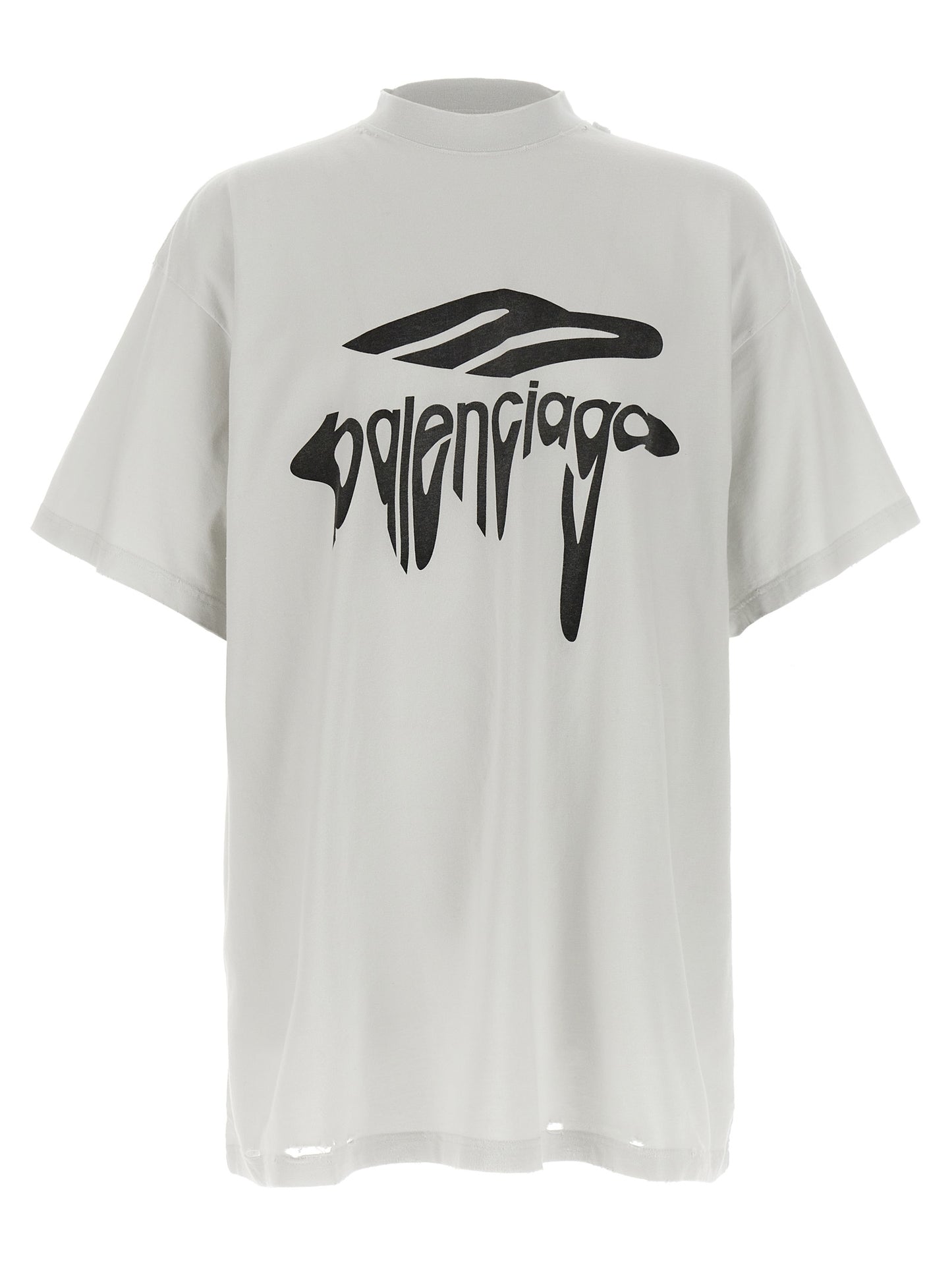Balenciaga White Cotton T-Shirt