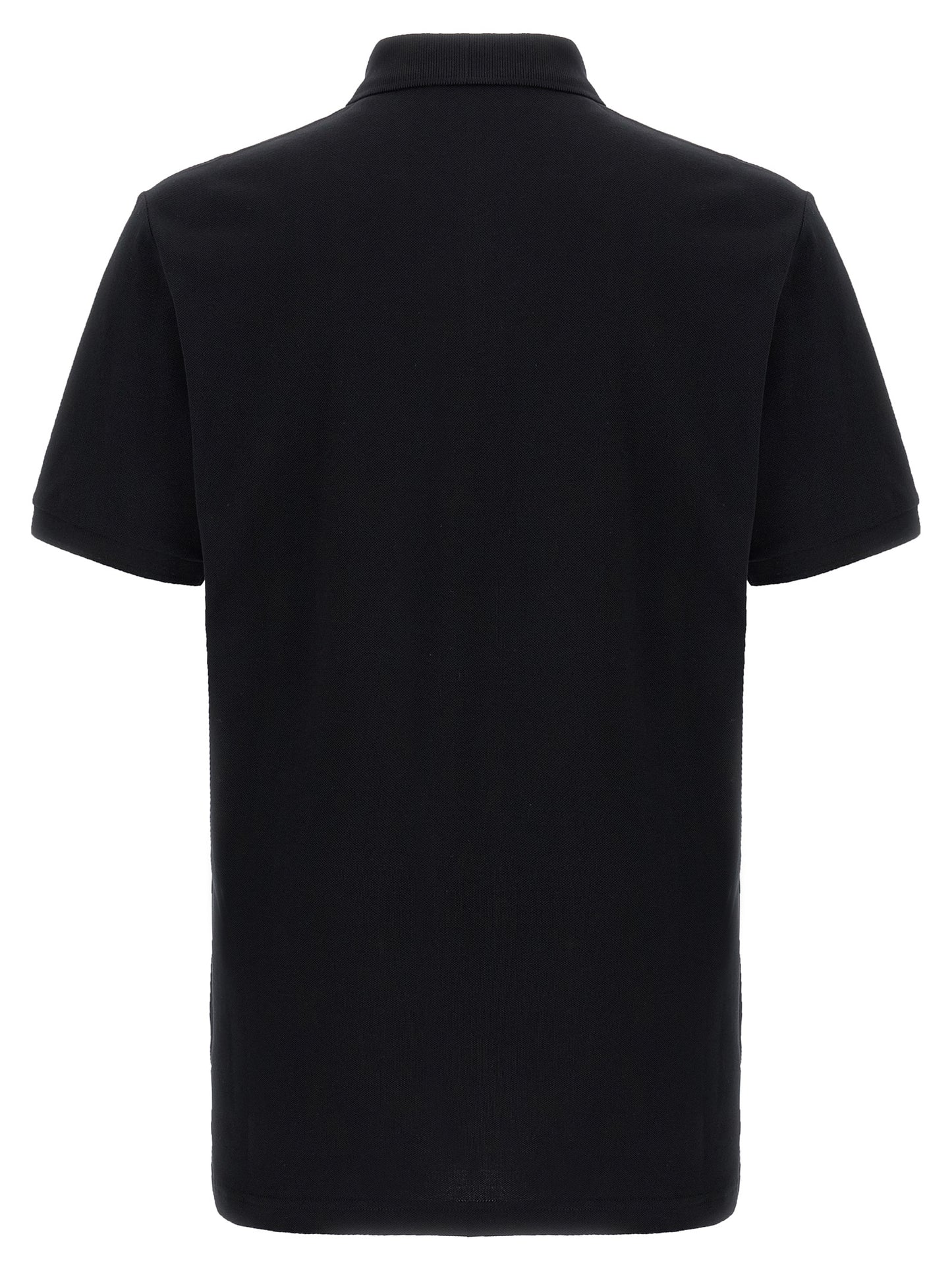 Polo Shirt by Moschino for men in cotton black & print presents a distinguished silhouette, showcasing a sophisticated and distinguished for a truly distinguished finish.