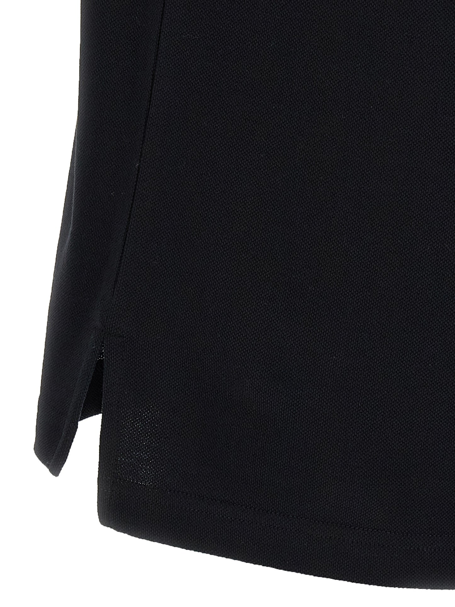 Polo Shirt by Moschino for men in cotton black & print showcases a sharp silhouette, detailed with a refined and sharp for a sophisticated finish.