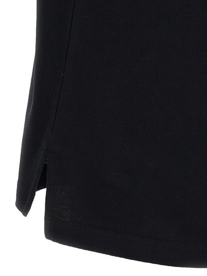 Polo Shirt by Moschino for men in cotton black & print showcases a sharp silhouette, detailed with a refined and sharp for a sophisticated finish.