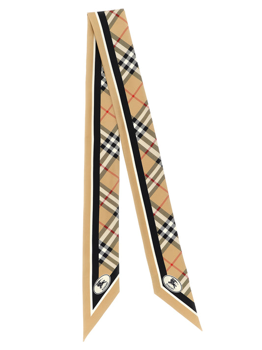 Burberry Beige Satin Foulard