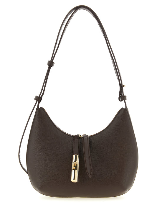 Shoulder Bag by Furla for women in calfskin leather brown features a effortless chic silhouette with a secure zipper, ample , and versatile shoulder-strap, adjustable-strap & handle for a effortless chic finish.