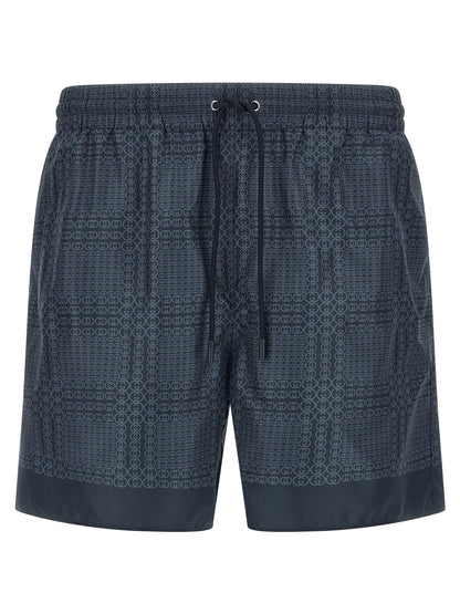 Gucci Blue Polyester Swim Shorts