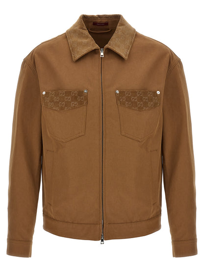 Gucci Brown Cotton Full-Length Jacket