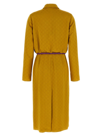 Gucci Bicolor Viscose Midi Dress
