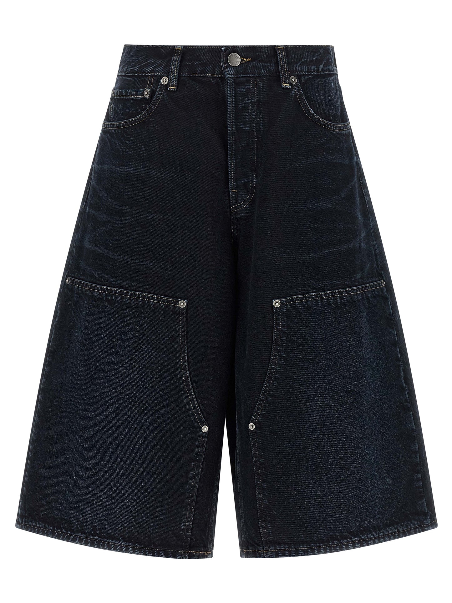 Denim Shorts by Haikure for women in denim cotton blue & indigo features an effortlessly on trend silhouette, showcasing a effortlessly on trend relaxed-fit & wide and short cut with a comfortable for a refined look.