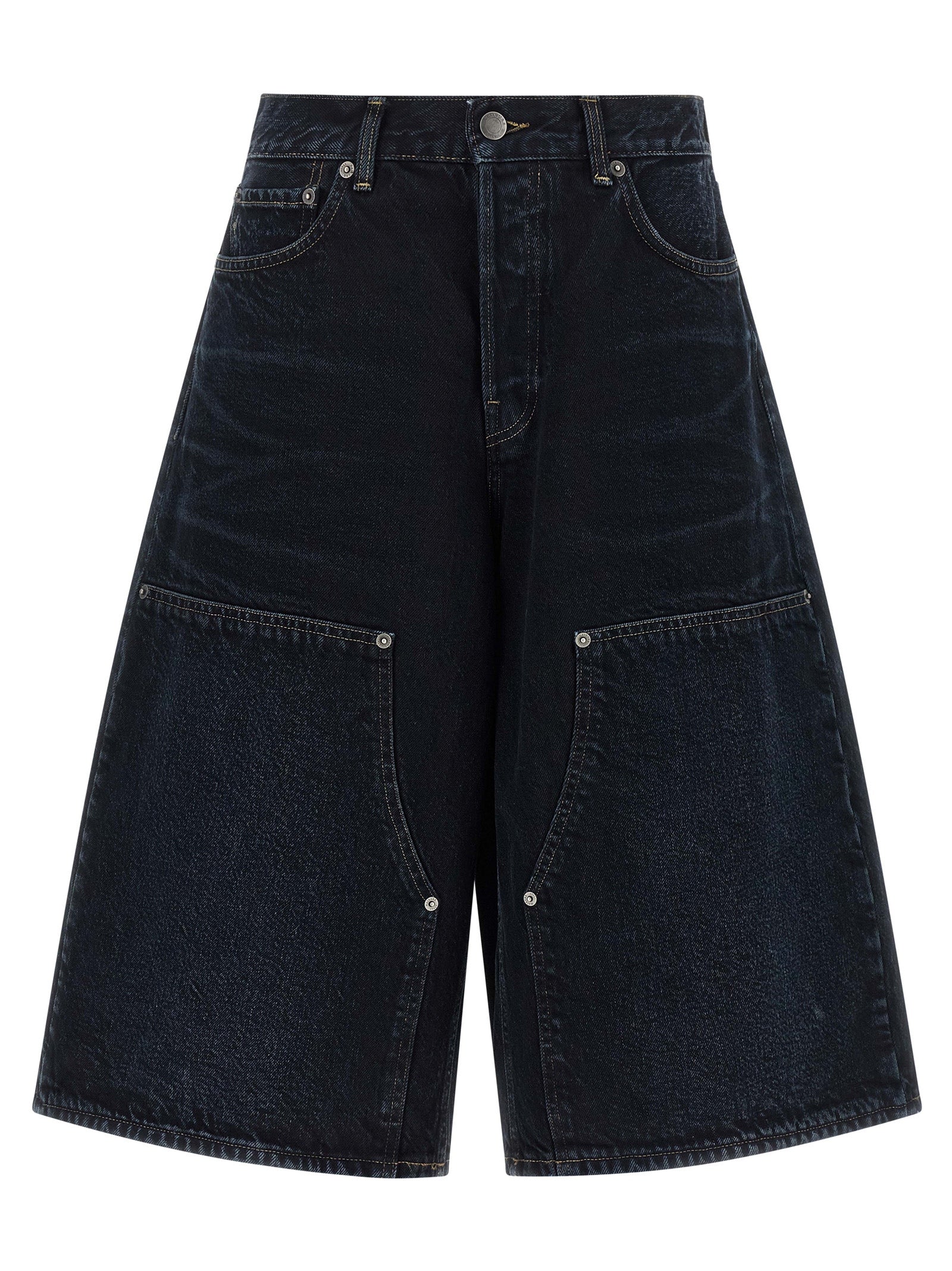 Denim Shorts by Haikure for women in denim cotton blue & indigo features an effortlessly on trend silhouette, showcasing a effortlessly on trend relaxed-fit & wide and short cut with a comfortable for a refined look.