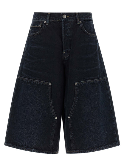 Denim Shorts by Haikure for women in denim cotton blue & indigo features an effortlessly on trend silhouette, showcasing a effortlessly on trend relaxed-fit & wide and short cut with a comfortable for a refined look.