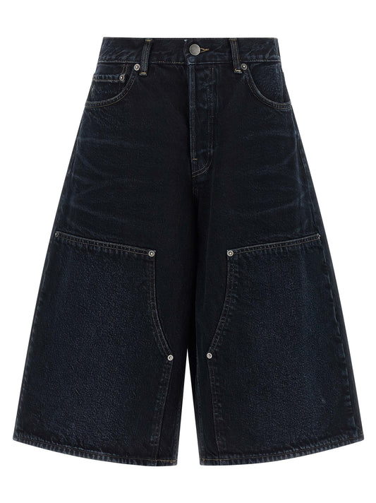 Denim Shorts by Haikure for women in denim cotton blue & indigo features an effortlessly on trend silhouette, showcasing a effortlessly on trend relaxed-fit & wide and short cut with a comfortable for a refined look.